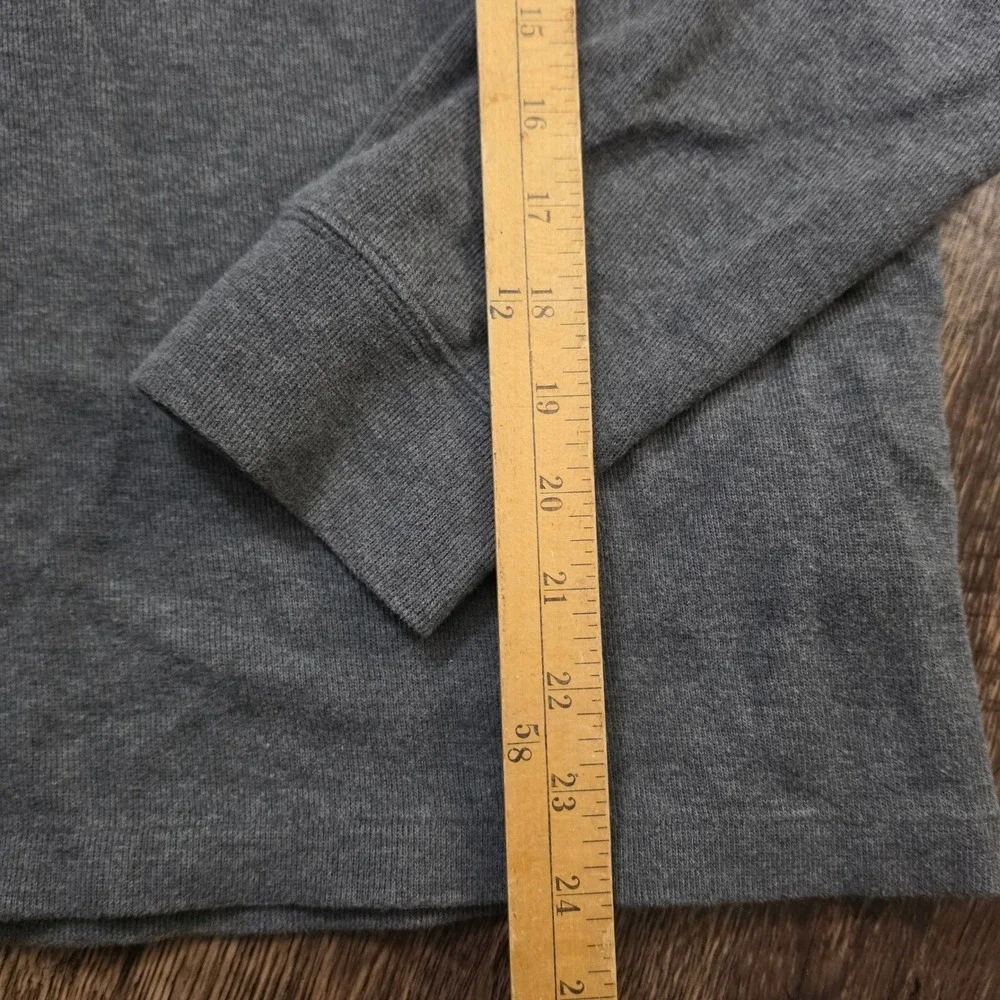 POLO RALPH LAUREN Pullover Mens Small Grey Estate Rib Quarter Zip Sweater